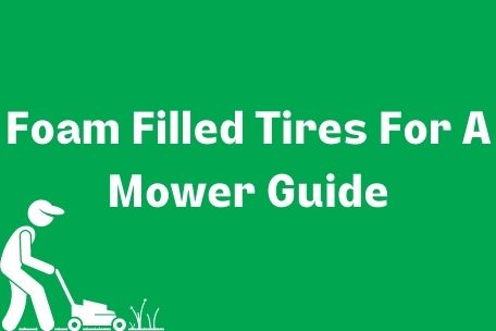 foam filled tires for a mower image